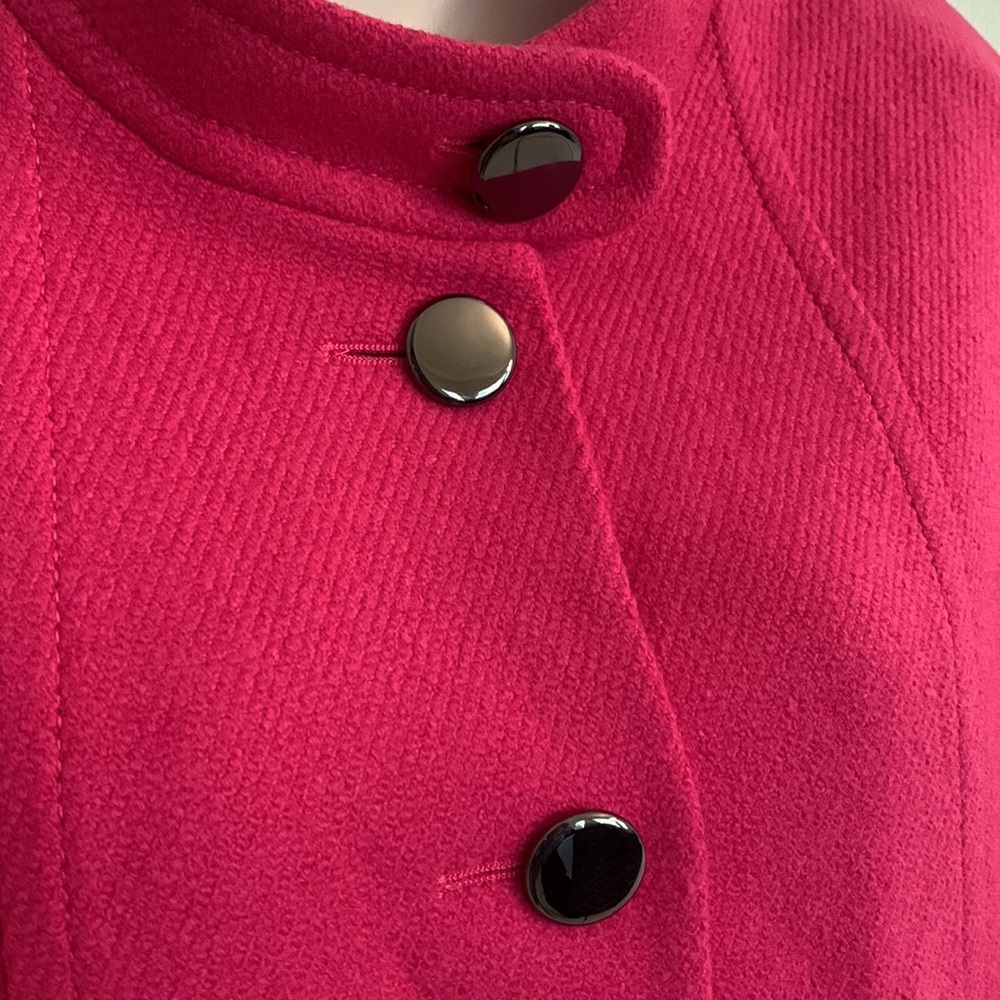 Laurel Cropped Blazer Jacket Women’s 2 XS Bright Pink Career Business Designer - Picture 8 of 8